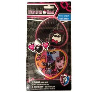 1 Pack – Monster High Mirror Compact with Comb Kids Beauty Accessory